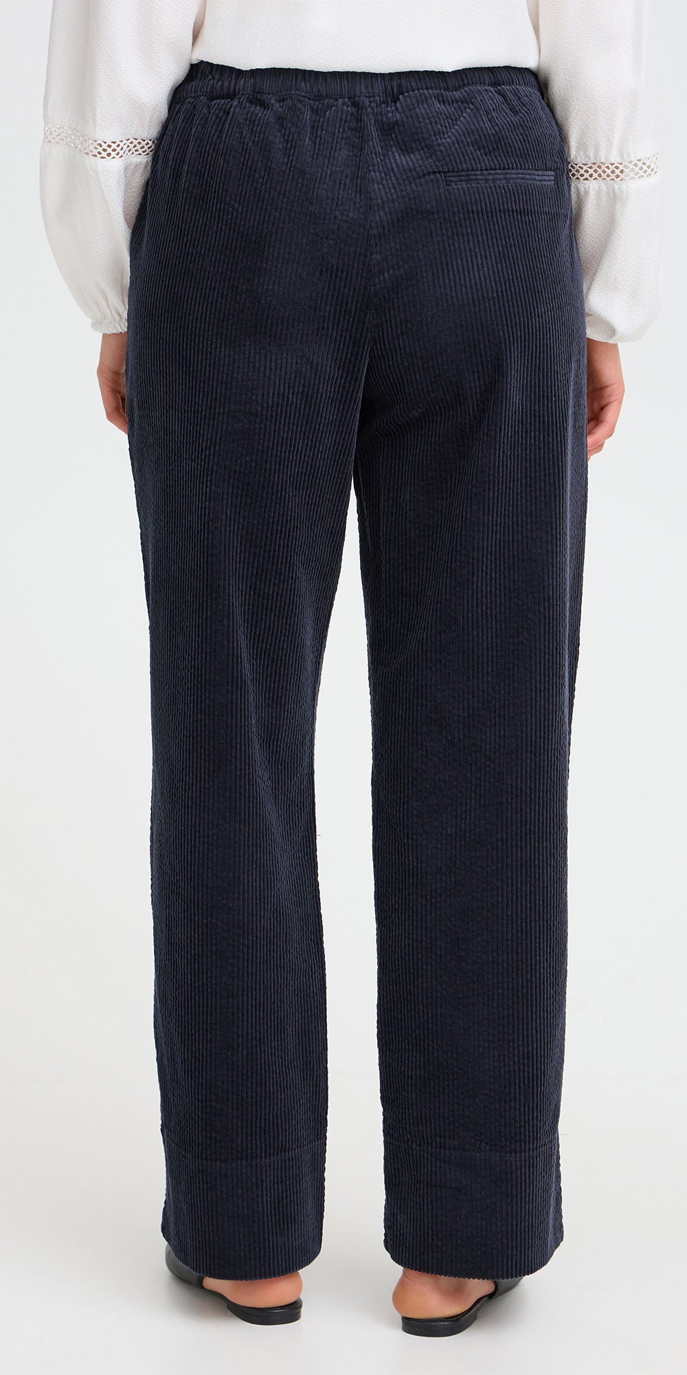 Fransa Corduroy Cozy Pants, navy