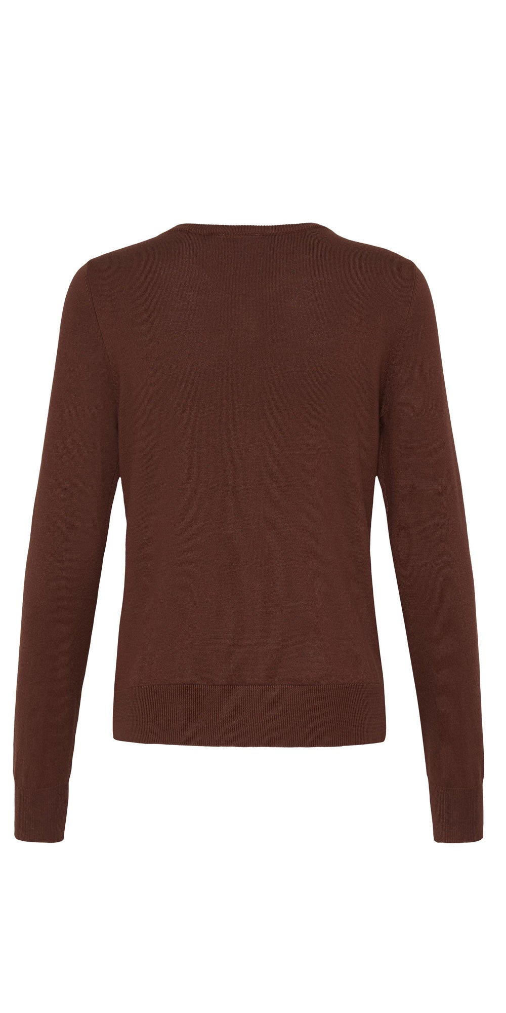 Fransa Fine Knit Cardigan, raisin