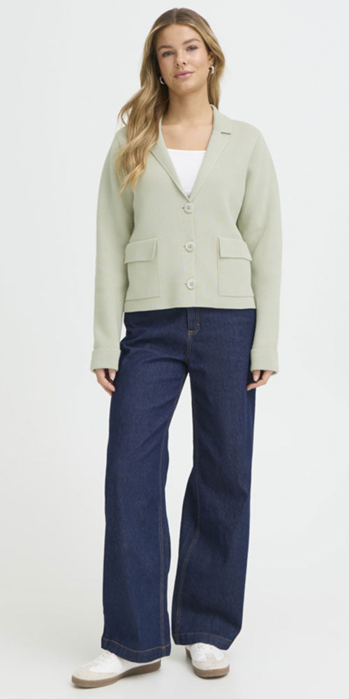 Fransa Knit Blazer, mint