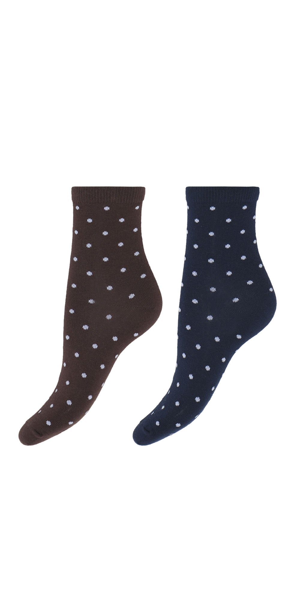Fransa Polka Dot Socks, 2-pack