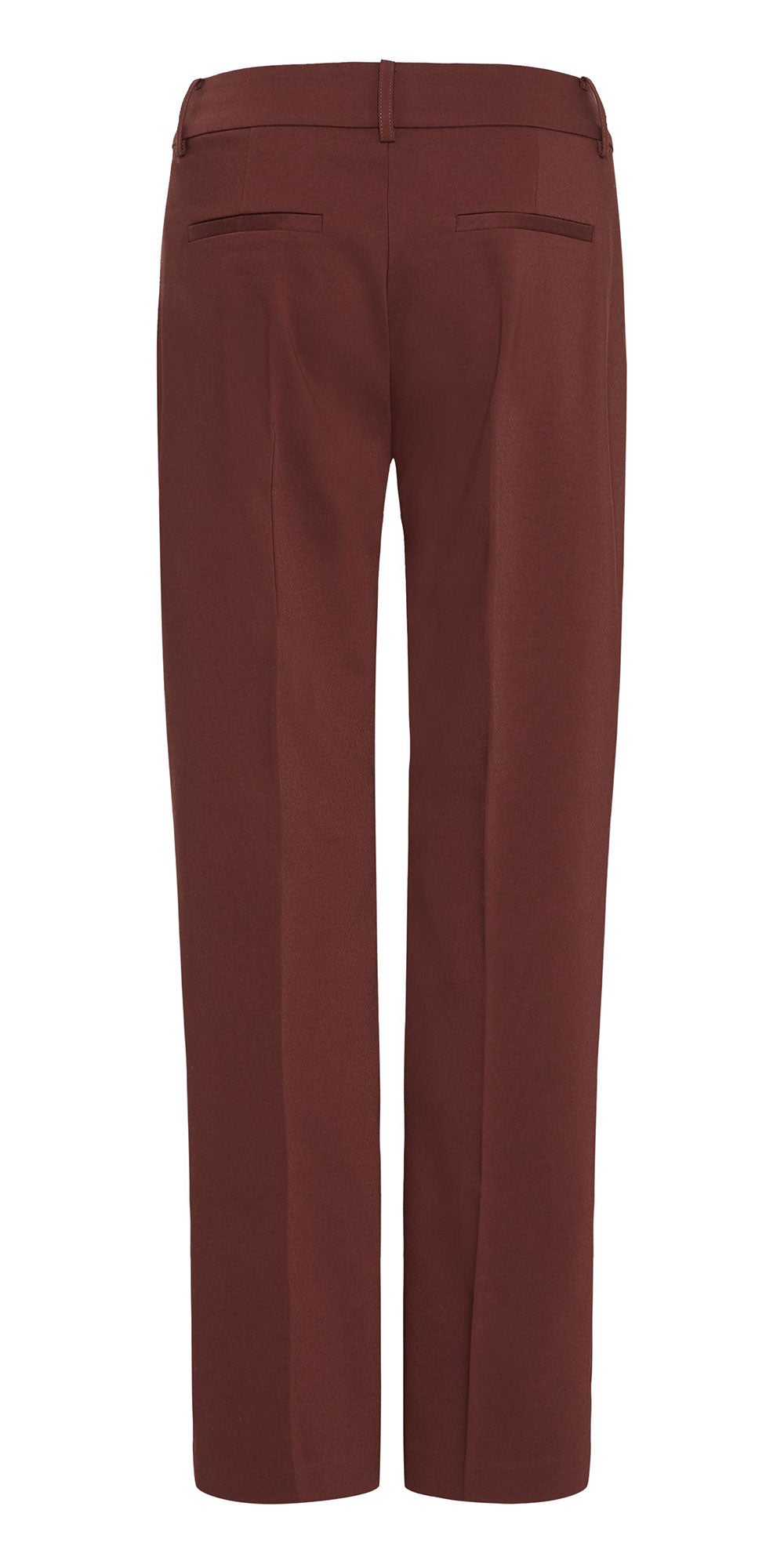 Fransa Slim Lined Trousers, raisin