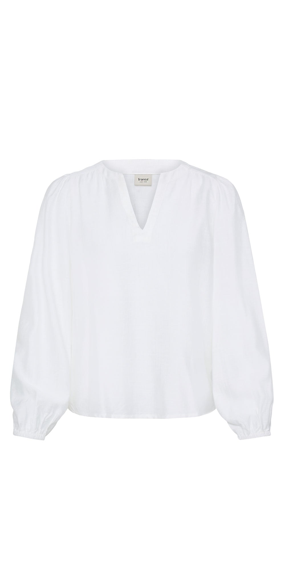 Fransa Tunic Blouse, white