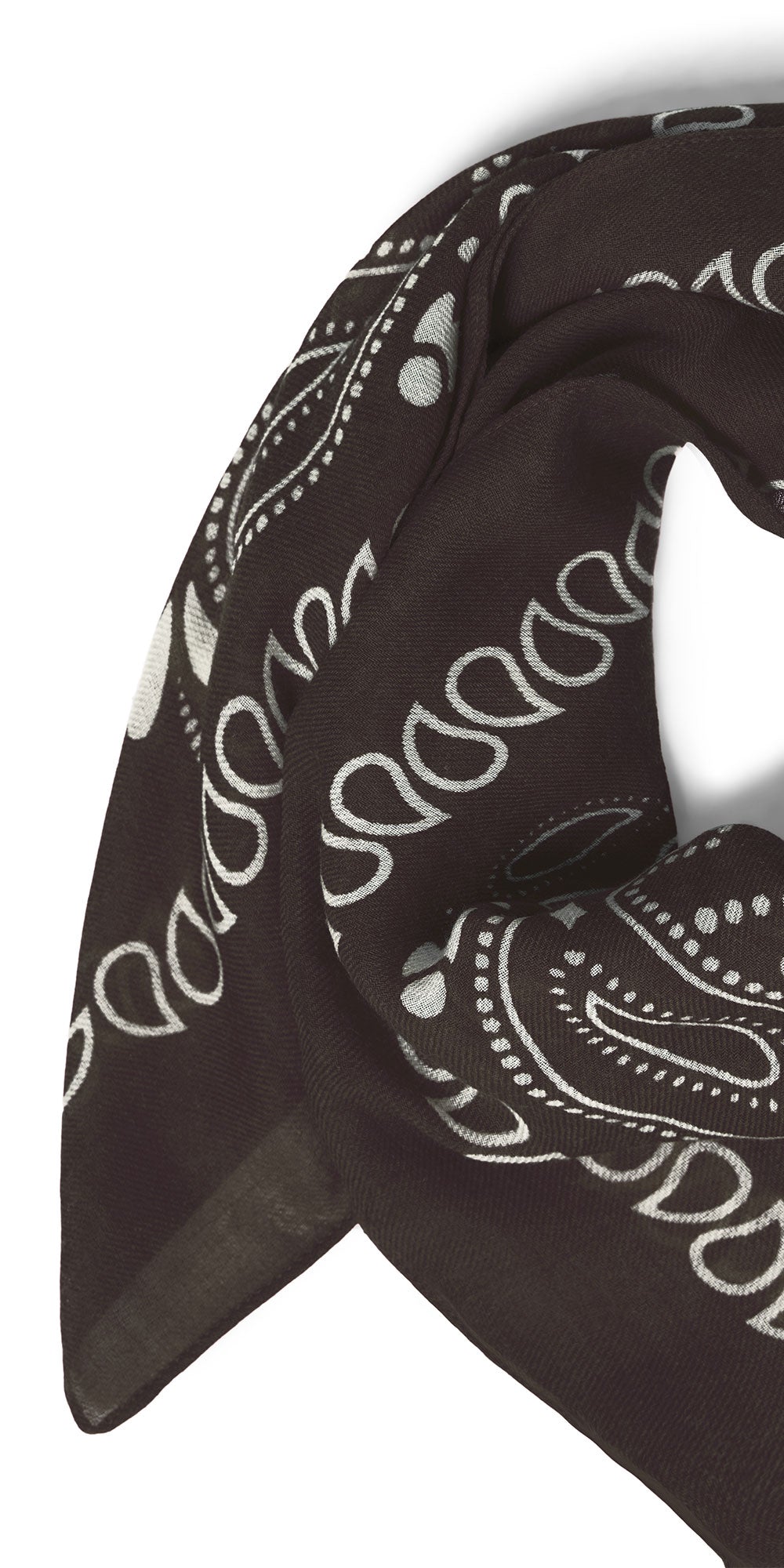 Ichi Large Bandana Scarf, brown