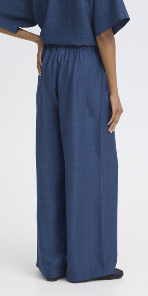 Ichi Breezy Pants, navy