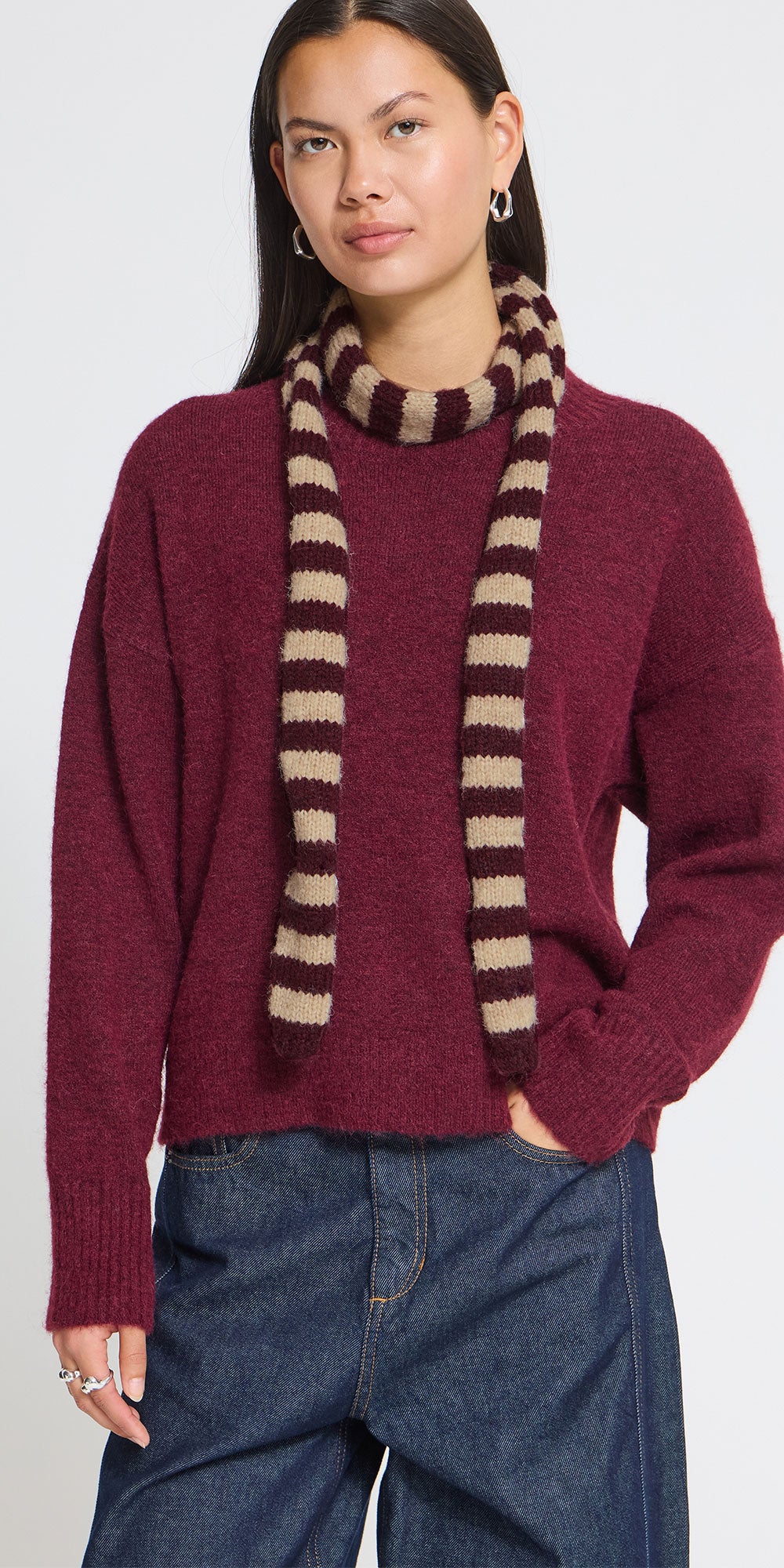Ichi Narrow Knit Scarf