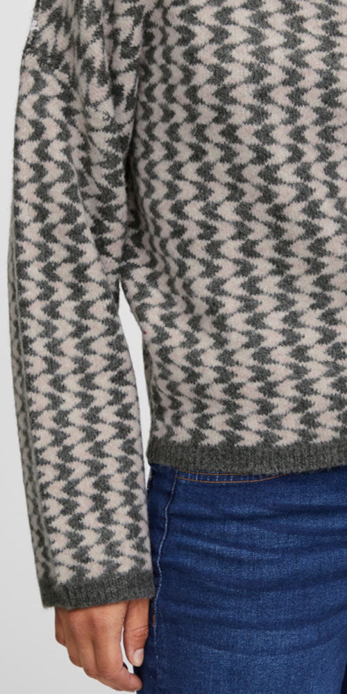Ichi Wave Knit Sweater