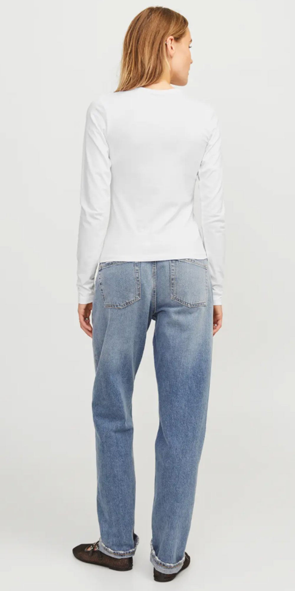 JJXX Long Sleeved Tee, bright white
