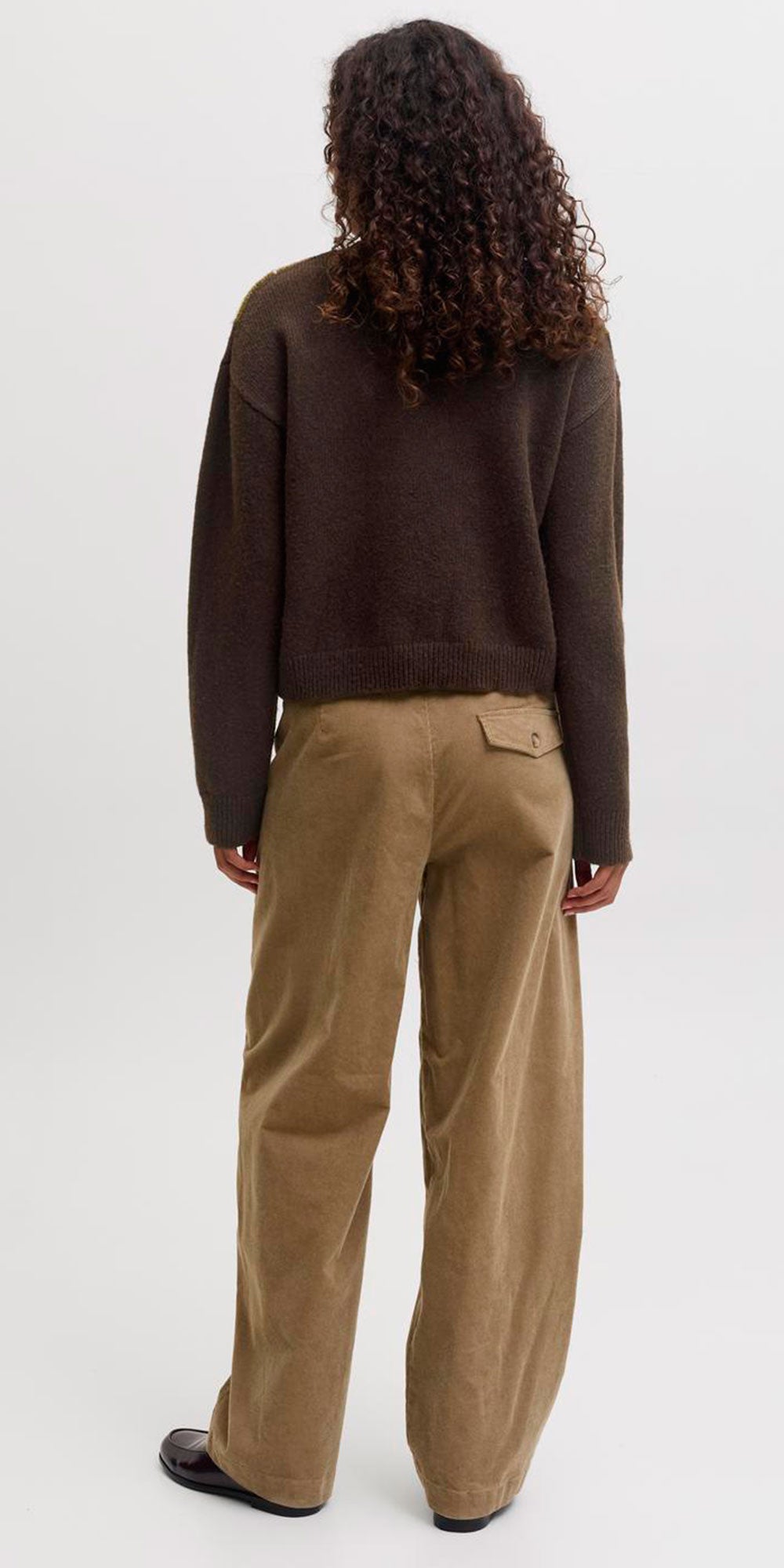 JJXX Argyle Sweater, brown/moss