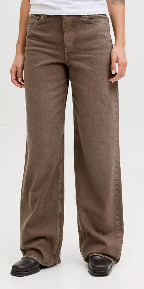JJXX Wide Leg Jeans, faded chocolate