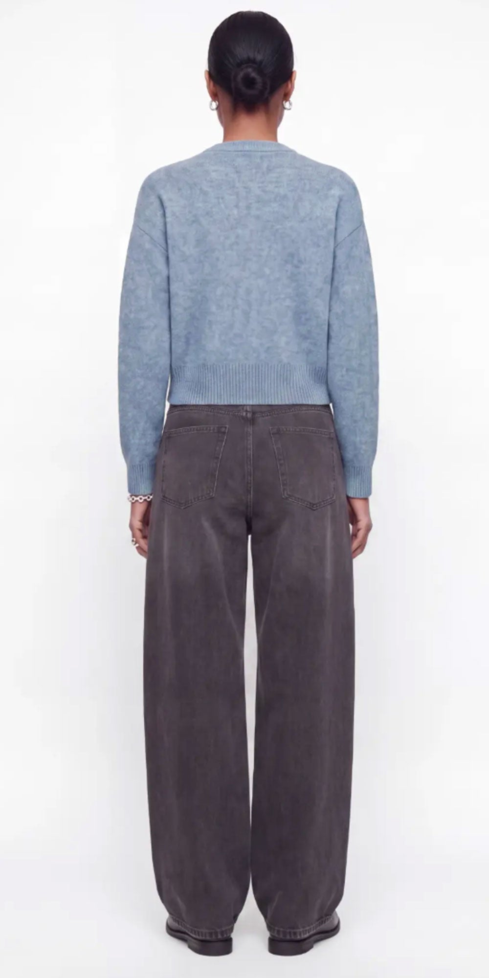 JJXX Waist Length Cardy, blue melange