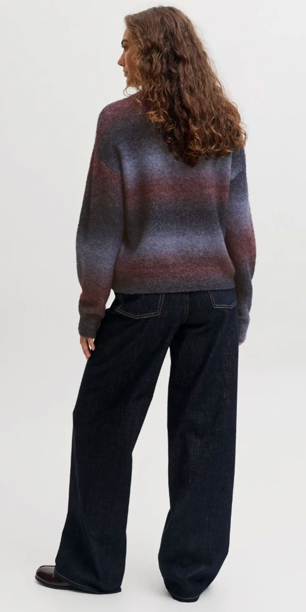 JJXX Ombré Crew Neck Sweater, blue mix