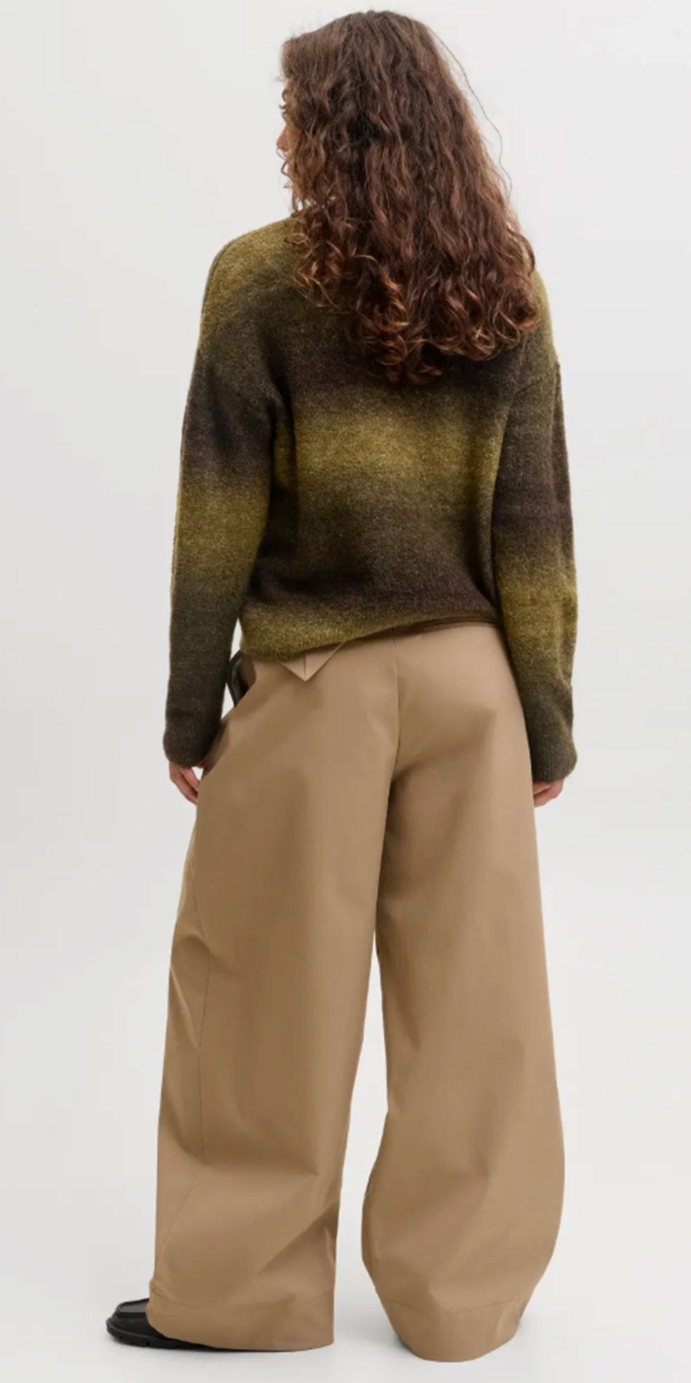 JJXX Ombré Crew Neck Sweater, moss mix