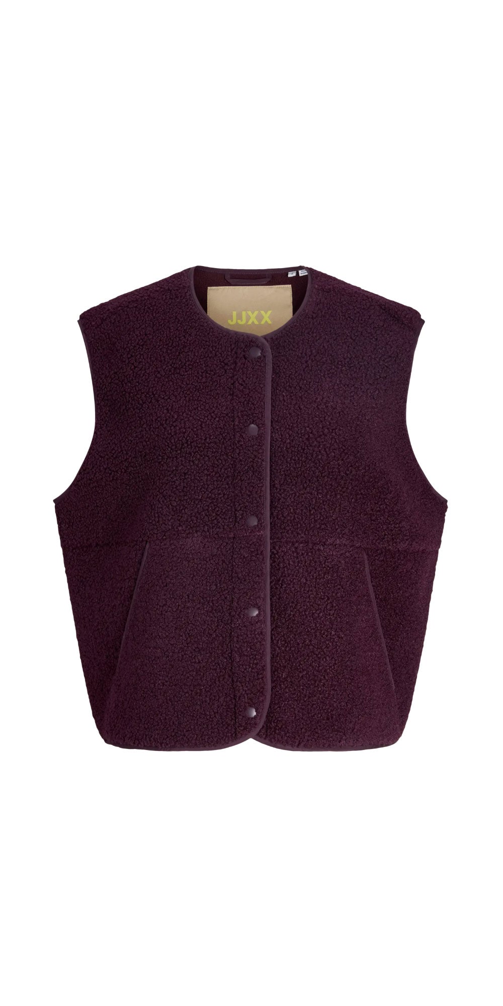 JJXX Teddy Vest, wine