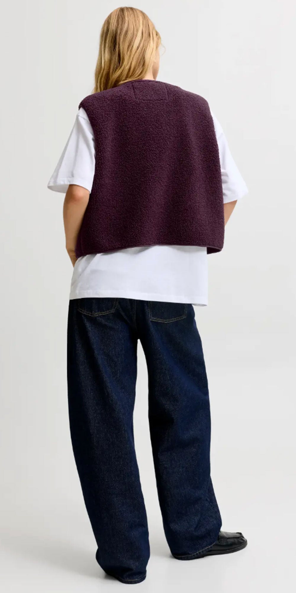 JJXX Teddy Vest, wine