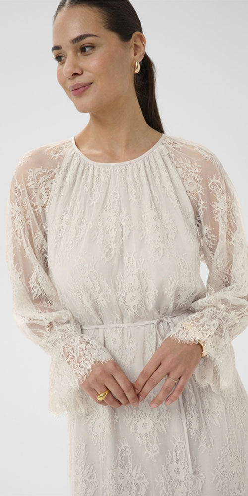 Kaffe Lace Midi Dress