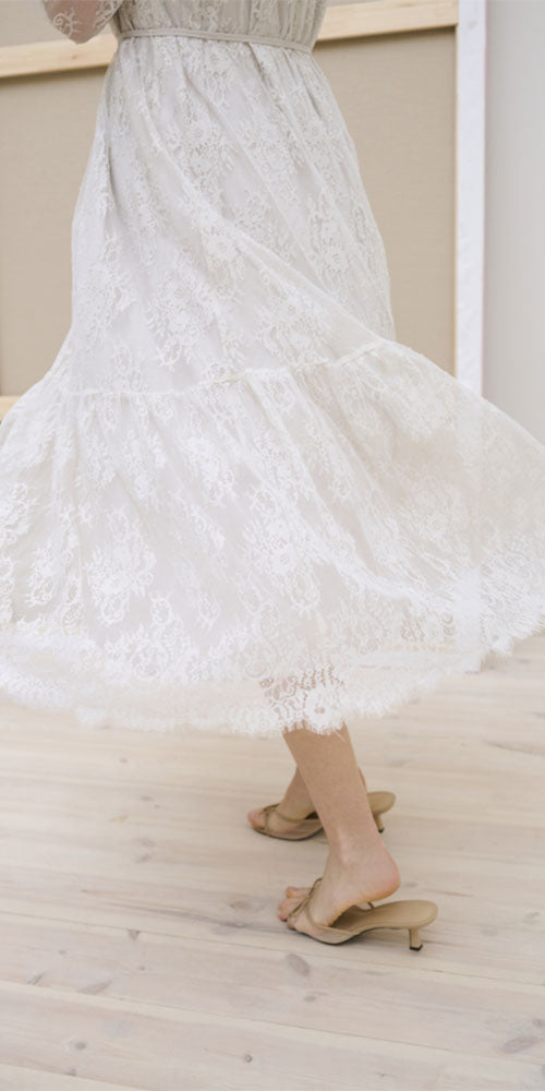 Kaffe Lace Midi Dress