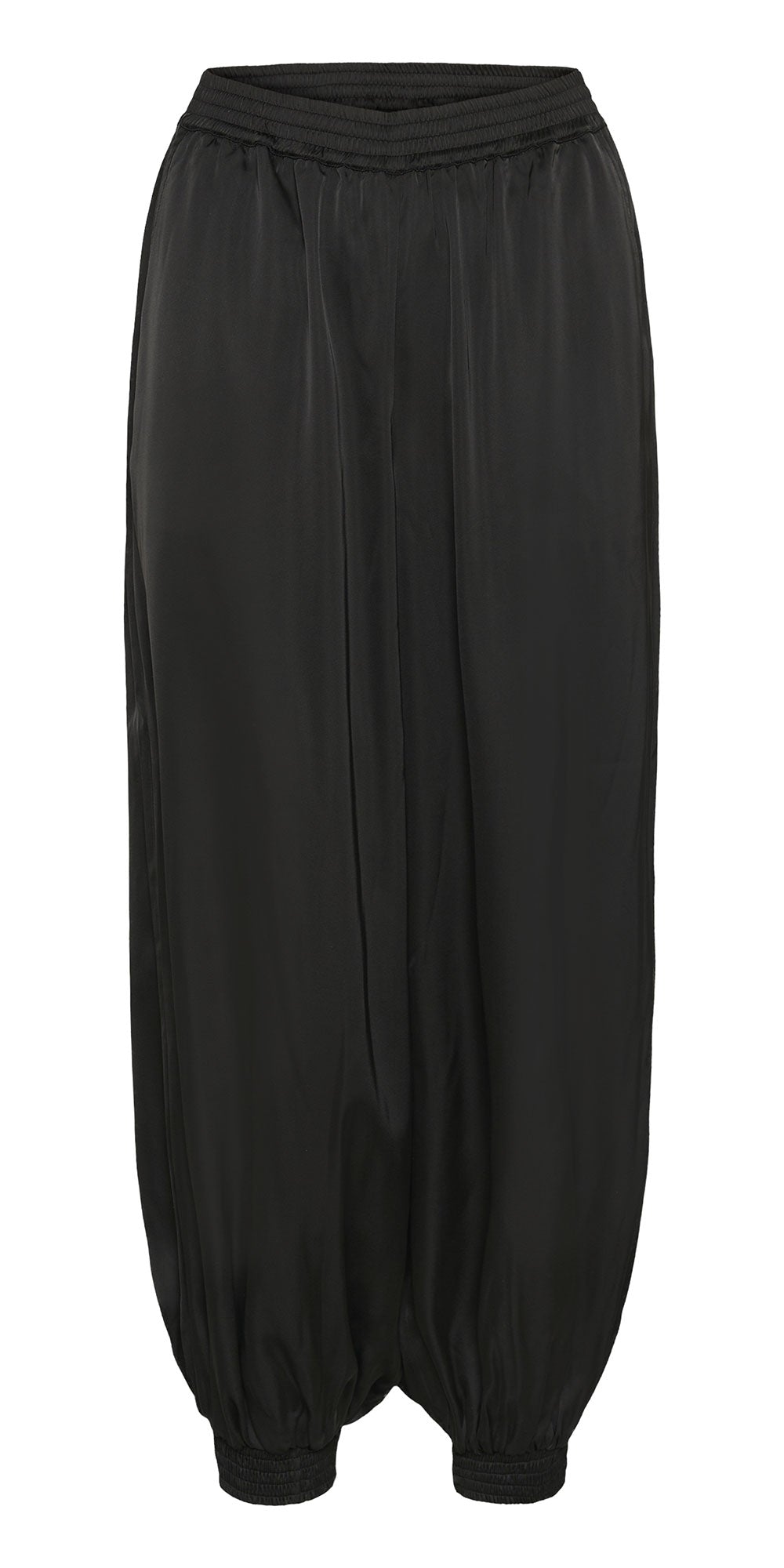 Kaffe Satin Balloon Pants, black