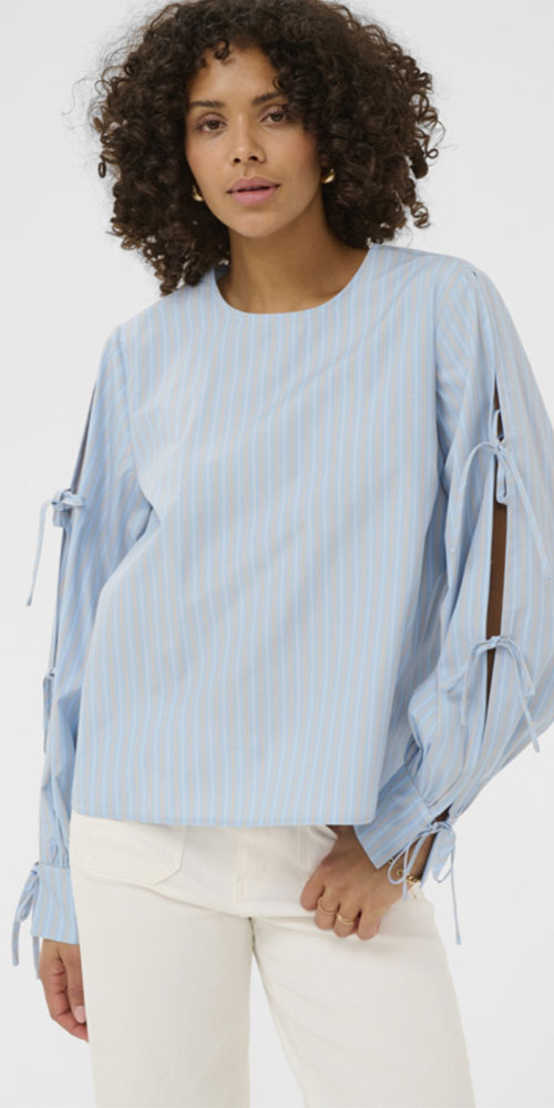 Kaffe Bow Sleeve Blouse