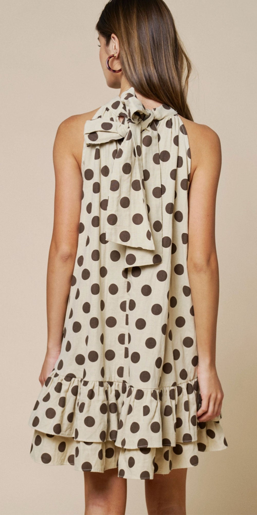 Cotton Polka Dot Swing Dress