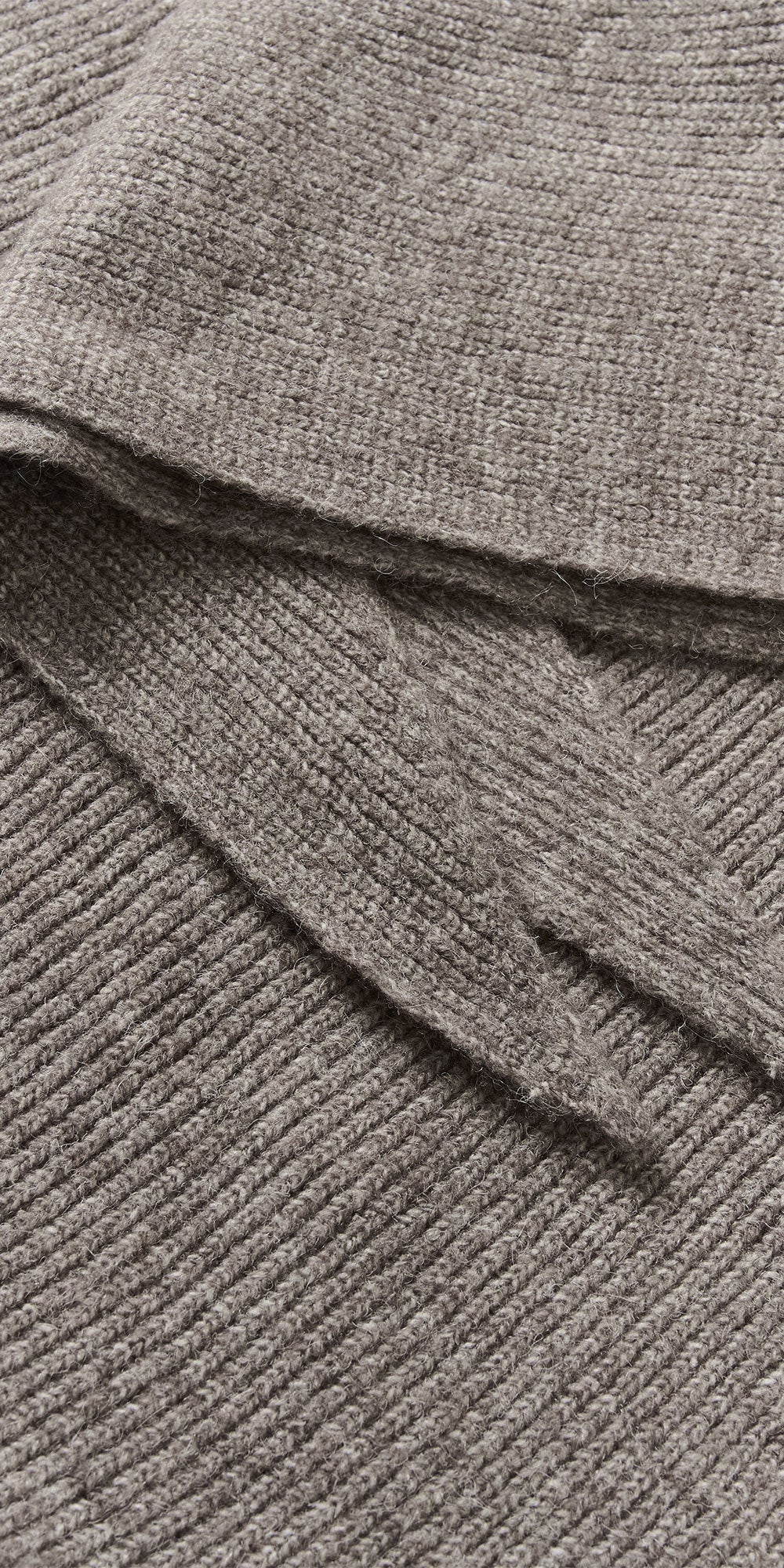 Saint Tropez Large Knit Triangle Scarf, iron grey