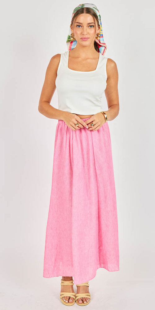 Sadie & Sage Full Cut Skirt, pink