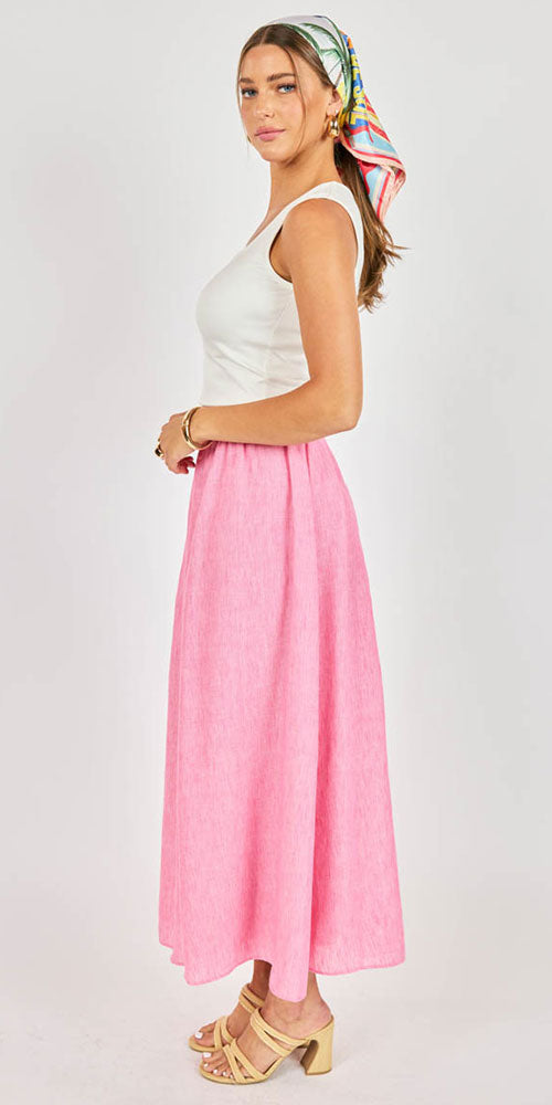 Sadie & Sage Full Cut Skirt, pink