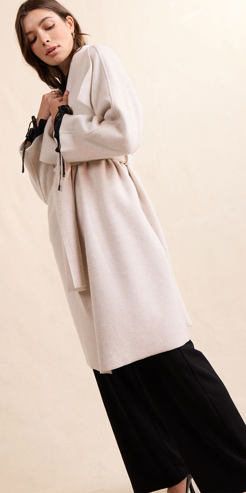 Sadie & Sage Felted Wrap Coat