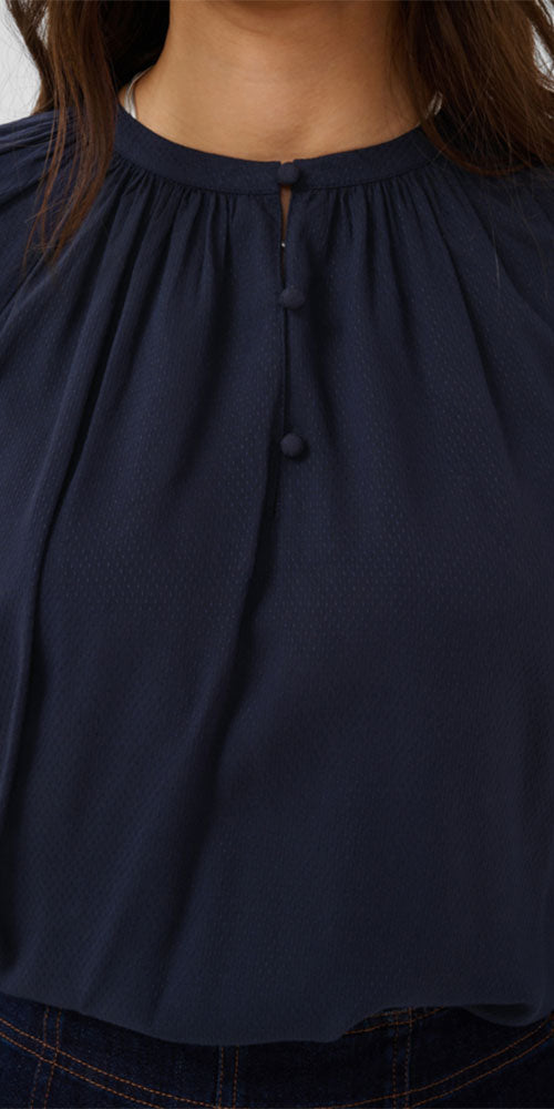 Saint Tropez Tunic Blouse, midnight navy