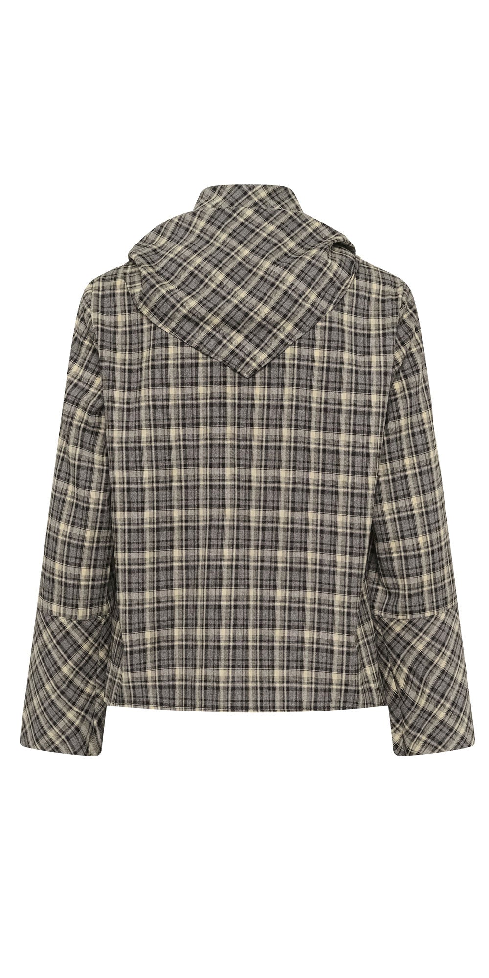 Soaked 2-in-1 Plaid Scarf Blouse