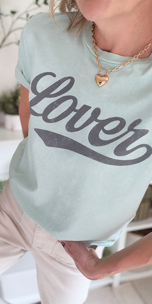 Lover Tee, aqua