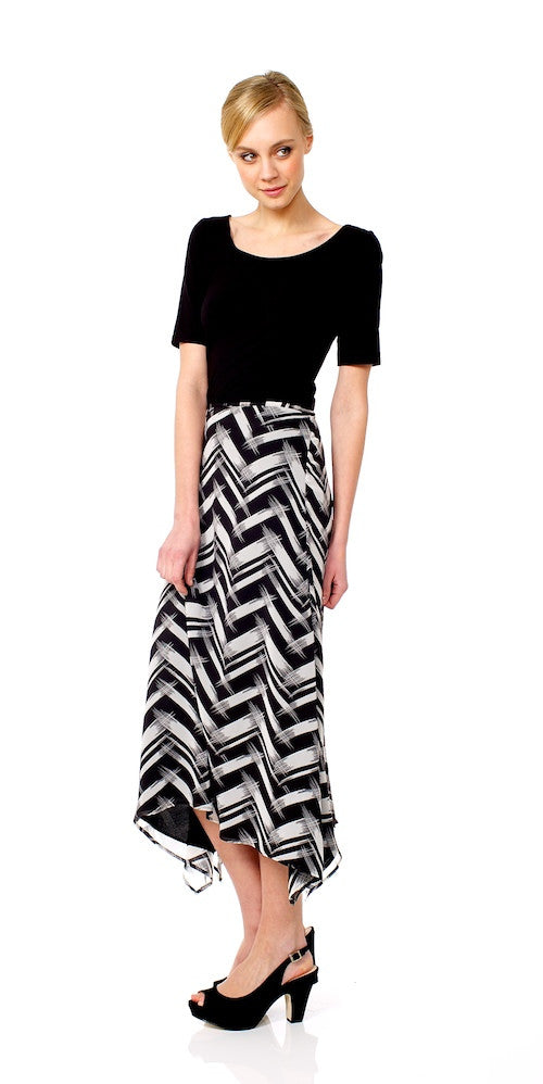 Bali Skirt, zigzag
