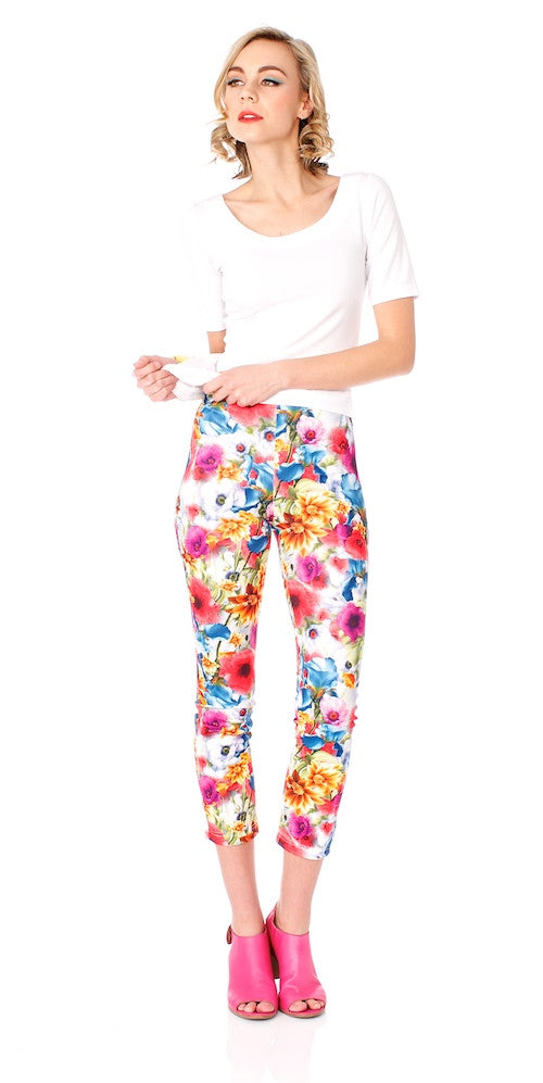 Jetty Crop Pants, psychedelic bloom