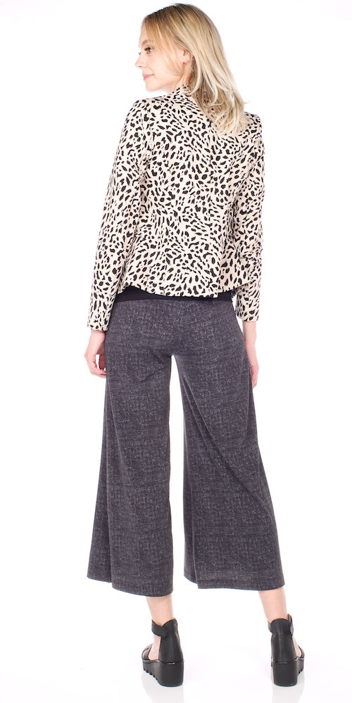 Morrison Cropped Trousers, black twill