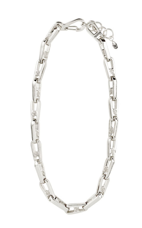 Pilgrim Love Chain Necklace, silver
