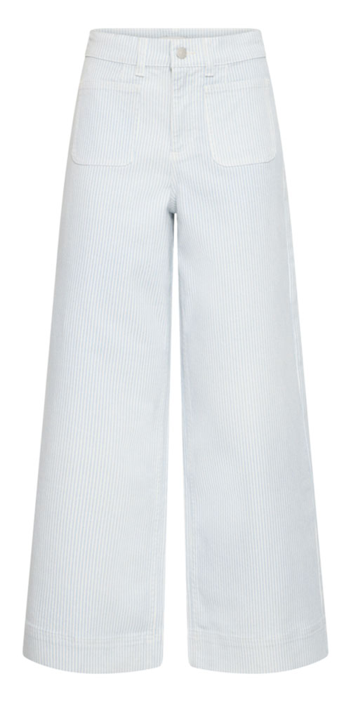 B.Young Railway Stripe Jeans, light blue