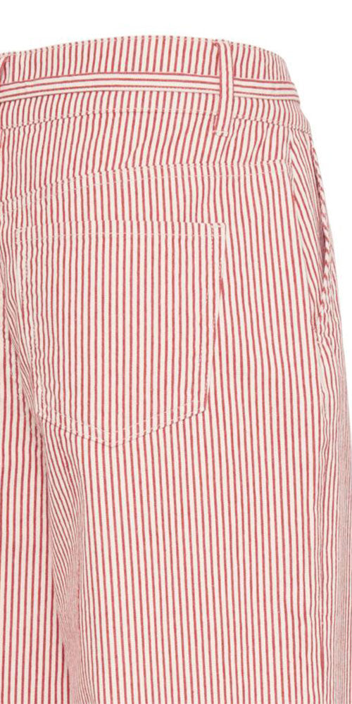 B.Young Striped Cotton Twill Pants