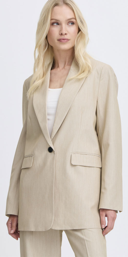 B.Young Relaxed Fit Blazer, hummus