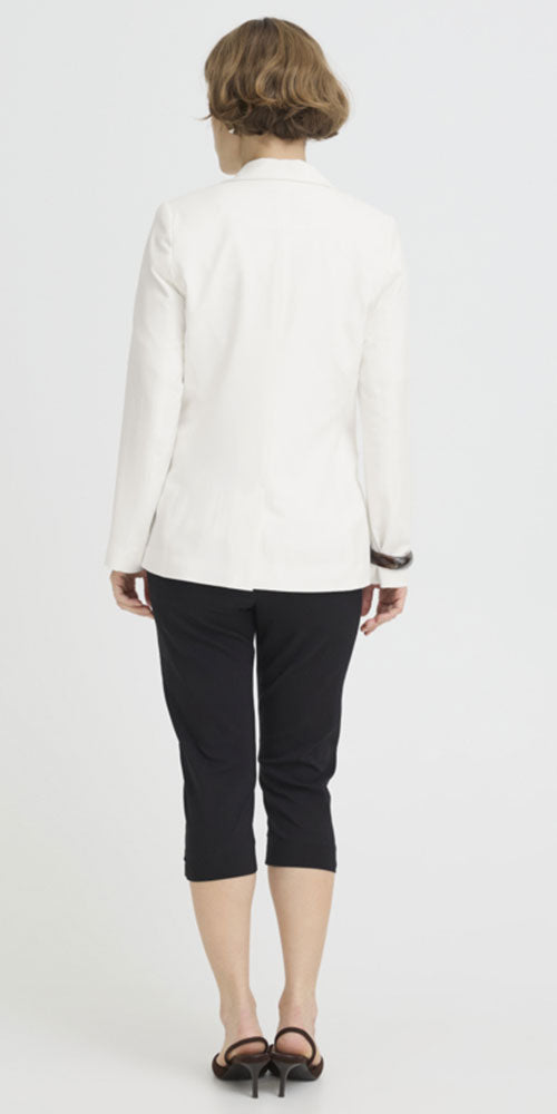 B.Young Semi-fitted Blazer, off-white