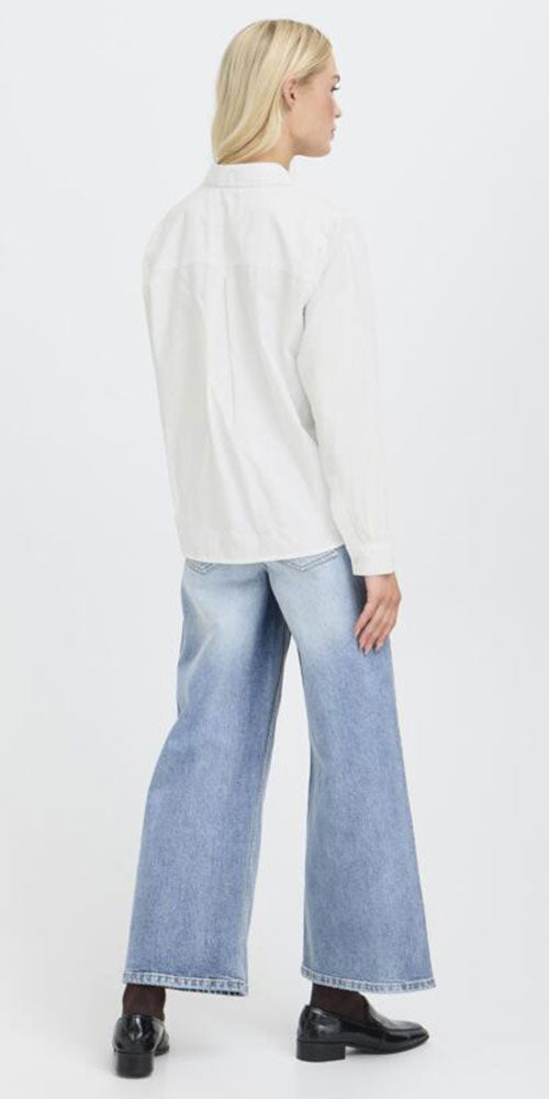 B.Young Button Up Shirt, white