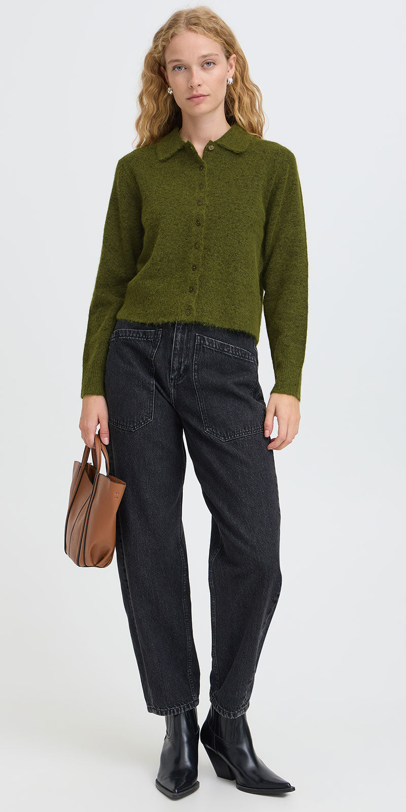 B.Young Polo Cardy, moss green