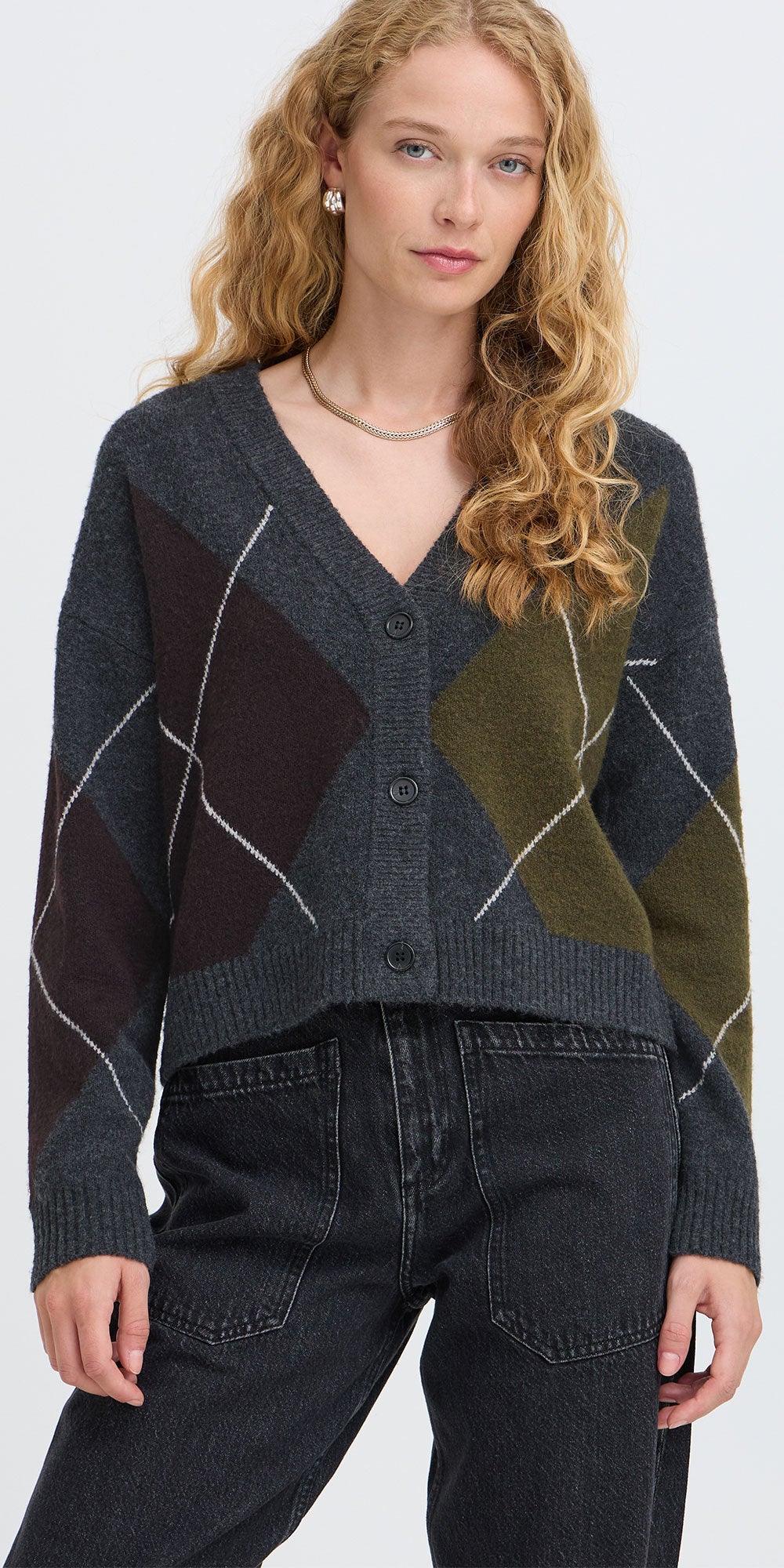B.Young Argyle Cardigan