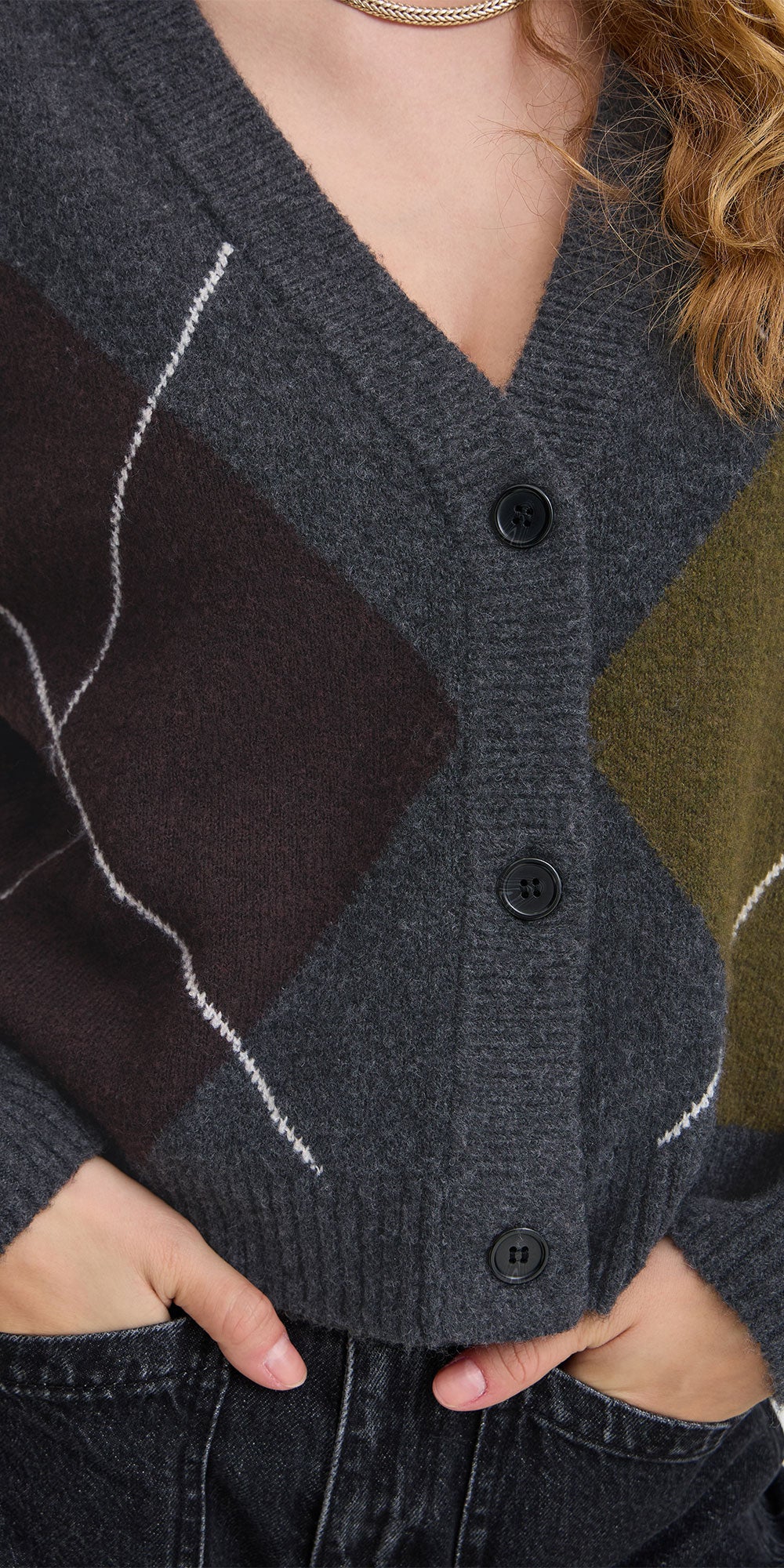 B.Young Argyle Cardigan