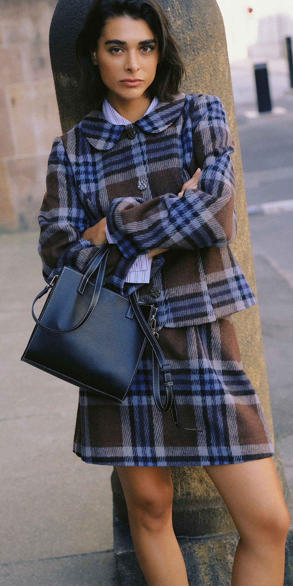 B.Young Bree Plaid Jacket