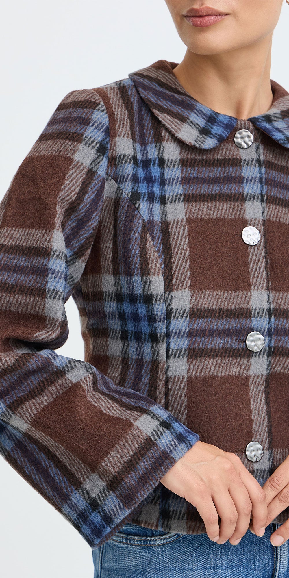 B.Young Bree Plaid Jacket