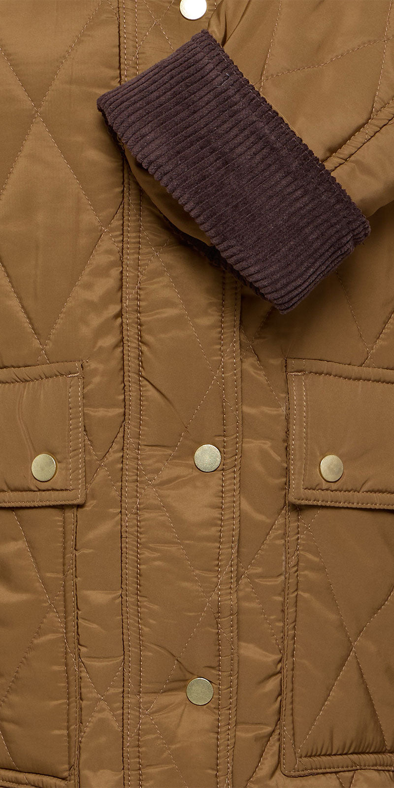 B.Young Quilted Barn Jacket, sienna