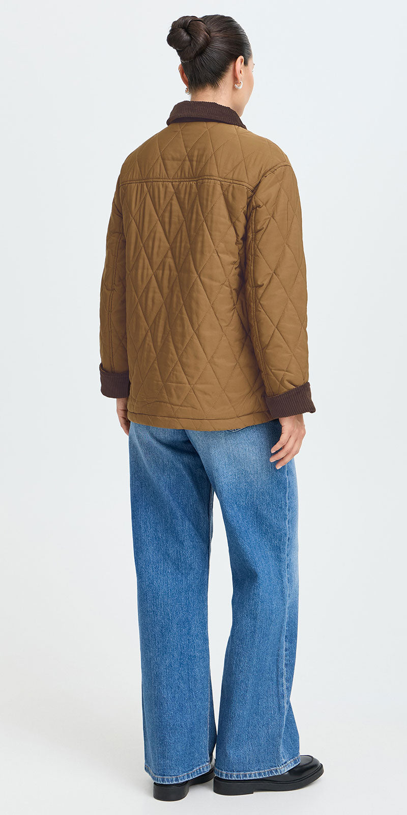 B.Young Quilted Barn Jacket, sienna