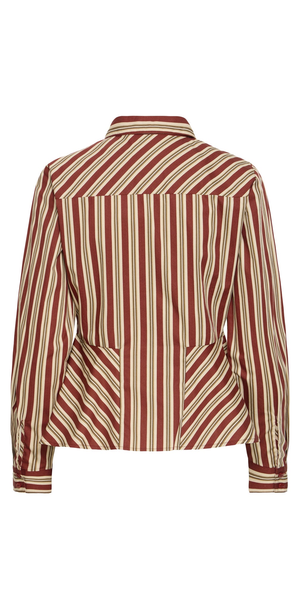 B.Young Striped Peplum Shirt