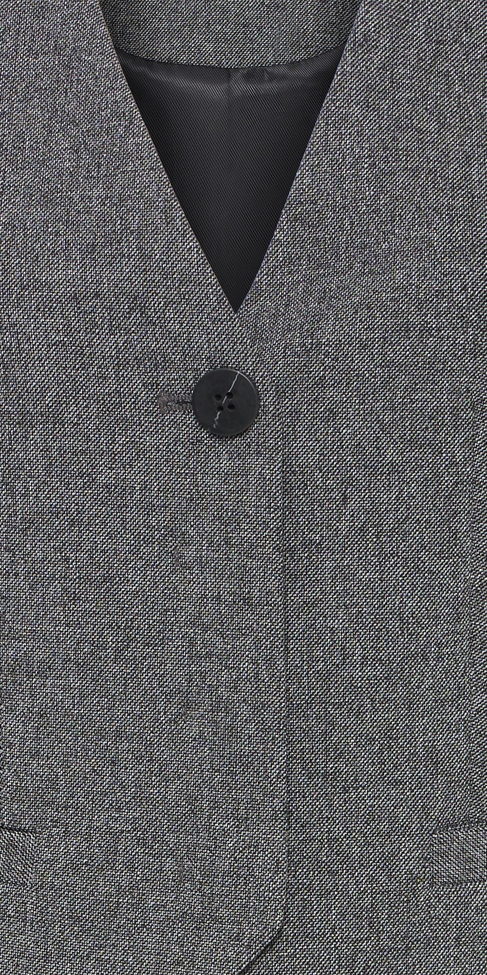 B.Young Tweed Vest, charcoal melange