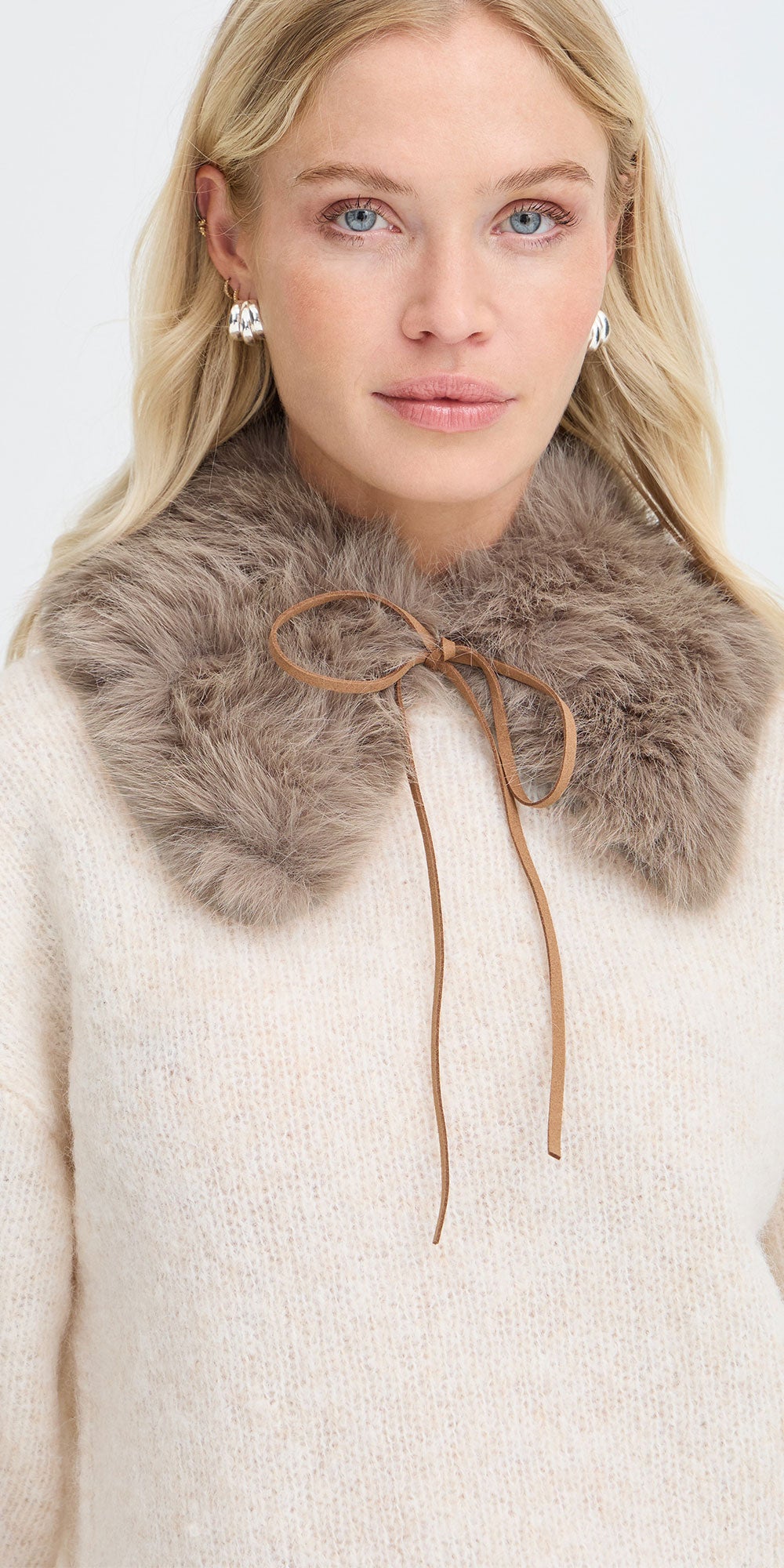 B.Young Faux Fur Collar, fawn