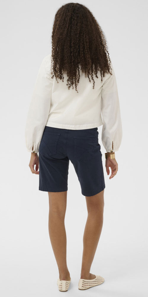 Cream Twill Jacket, white